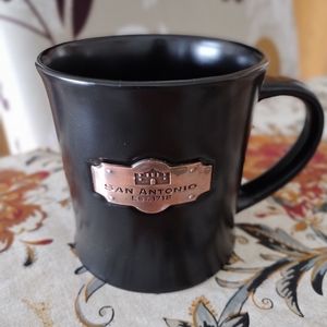 San Antonio Copper Medallion Black Mug